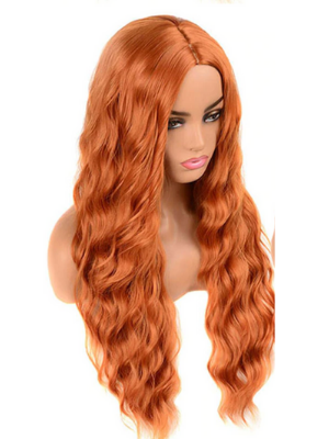 Kids Halloween Wigs | Long Deep Wave Hair Red Wig - Mia Belle Girls