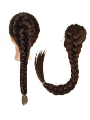 Kids Halloween Wig | Braided Ponytail Hair Extension - Mia Belle Girls