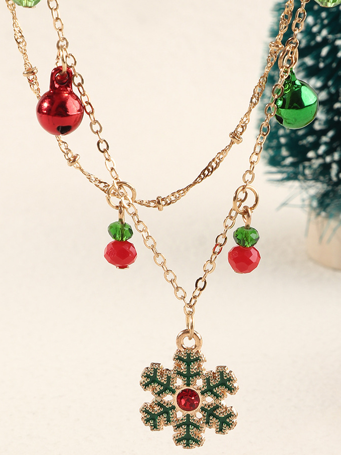 Christmas Tree Santa Claus Snowman Pendant Necklace , Jewellery, Necklace  Free Delivery India.