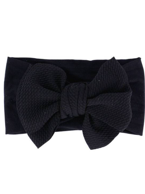 Baby Picture Perfect Bow Headband-black