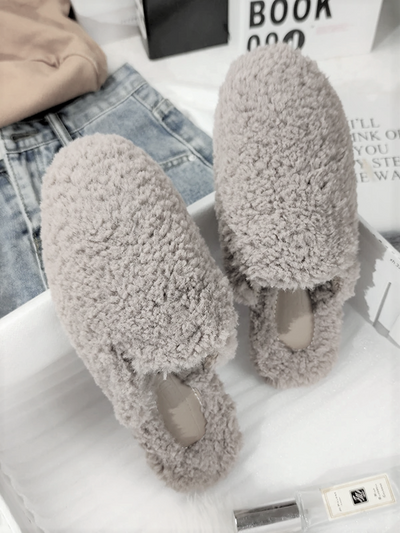 Women's Stylish Fuzzy House Slippers By Liv and Mia - Mia Belle Girls