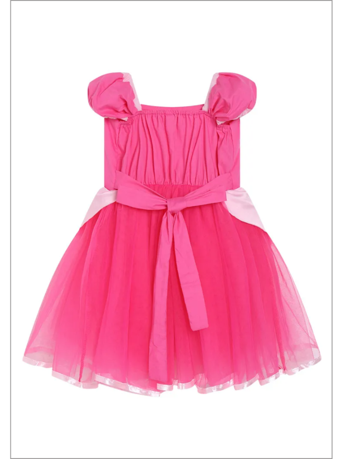 Mia Belle Girls Pink Princess Inspired Dress | Princess Dress Up