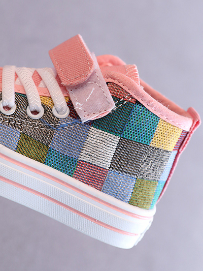 Back To School Shoes | Color Blocks Canvas Sneakers | Mia Belle Girls