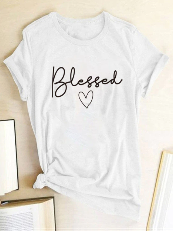 Women's "Blessed" Short-Sleeved Top