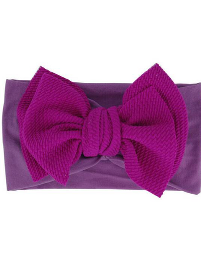 Baby Picture Perfect Bow Headband-purple