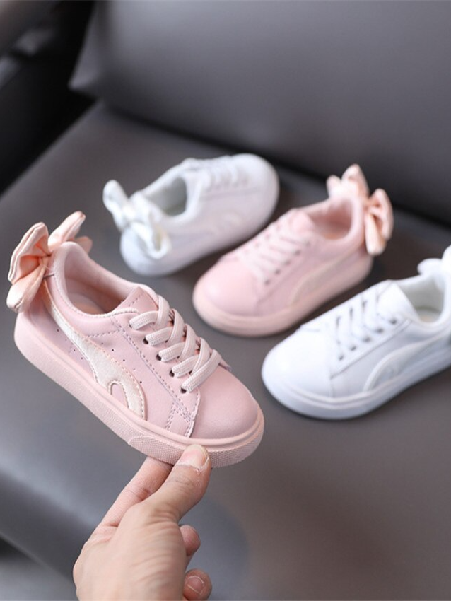 Girls Little Bow Sneakers By Liv and Mia - Mia Belle Girls