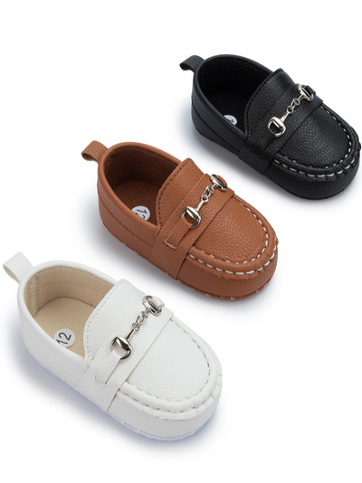 Baby First Steppers Vegan Leather Loafers by Liv and Mia