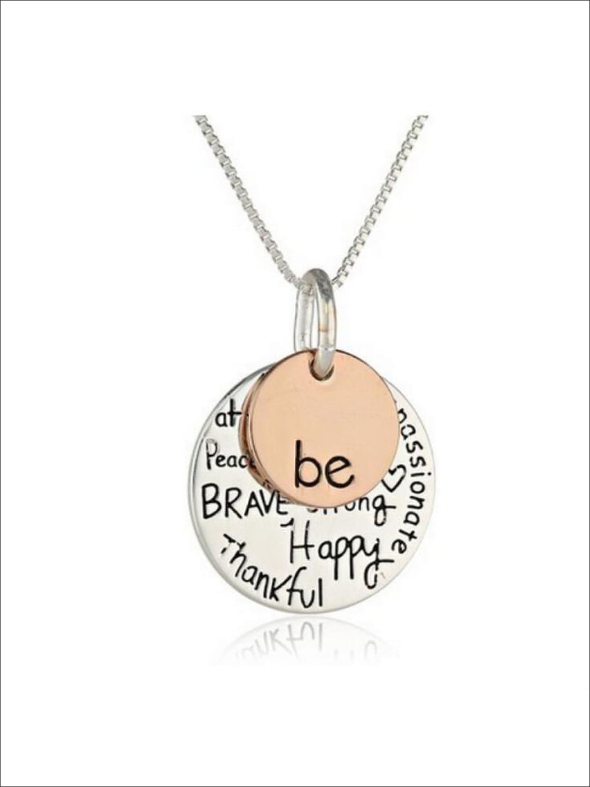 Be Inspirational Charm Necklace | Girls Accessories - Mia Belle Girls