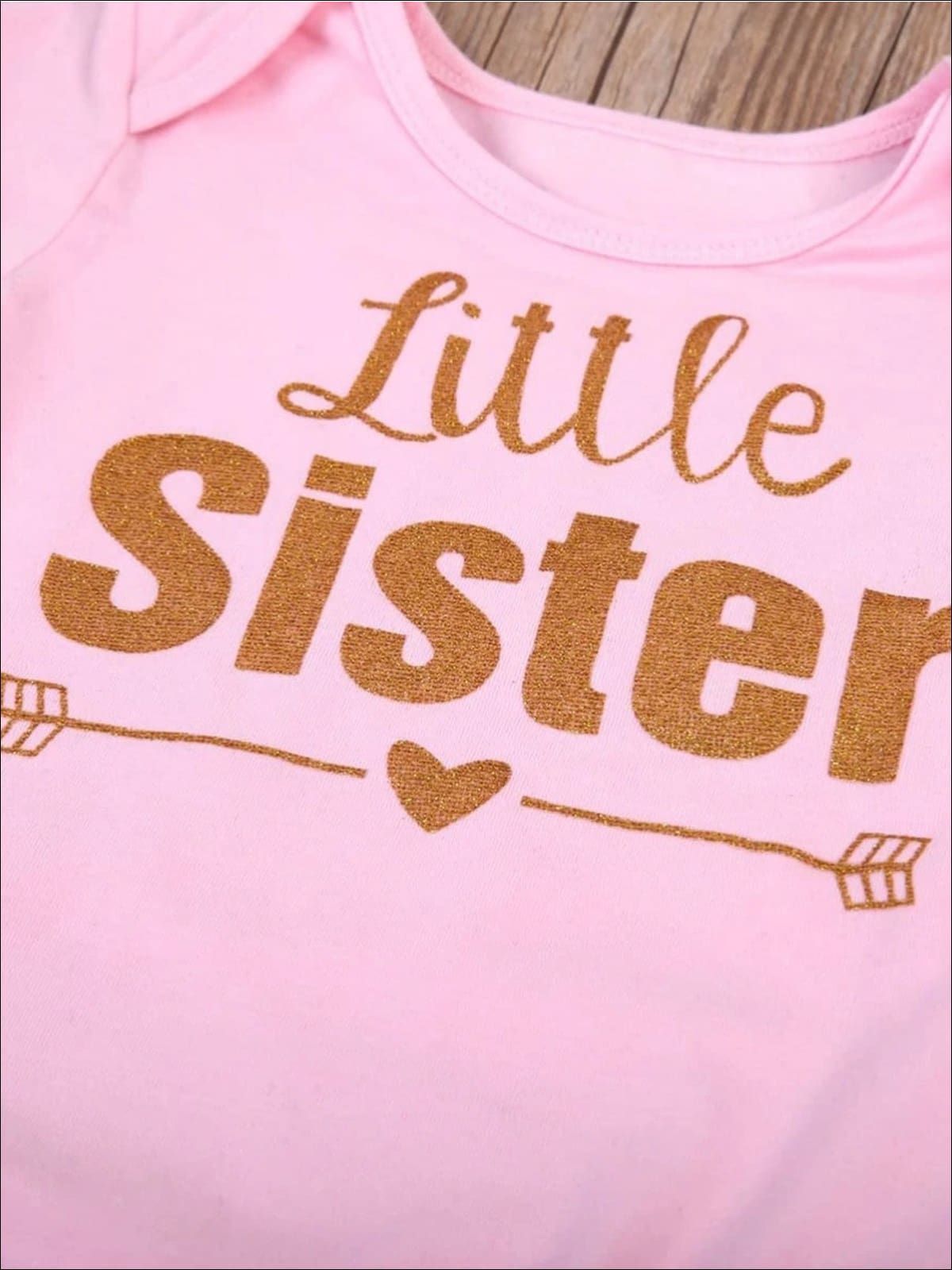Big Sister & Little Sister Matching Shirt and Polka Dot Leggings Set - Girls Spring Casual Set
