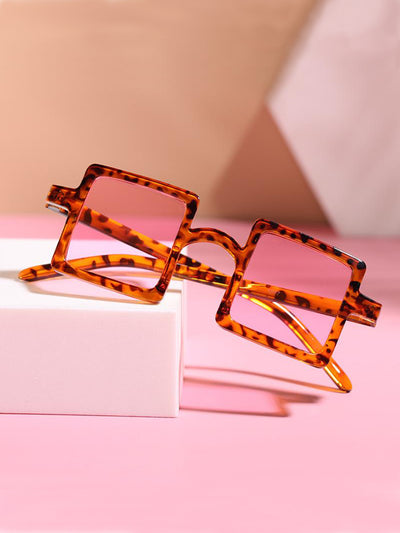 Girls Retro Square Sunglasses - Brown | Girls Accessories - Mia Belle Girls