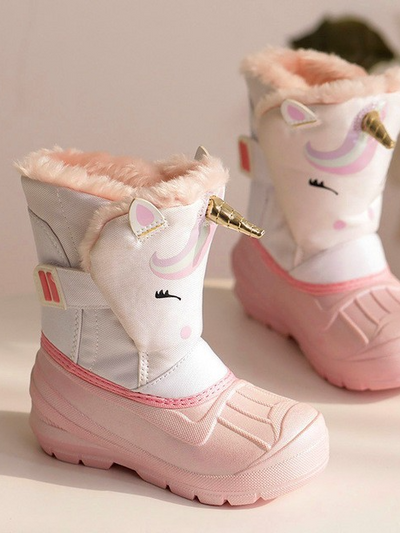 Shoes By Liv & Mia | Unicorn Plush Lined Boots - Mia Belle Girls