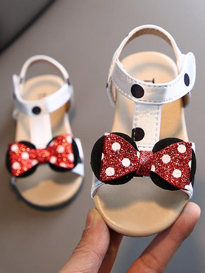 Minnie Inspired Polka Dot Sandals | Shoes by Liv & Mia - Mia Belle Girls