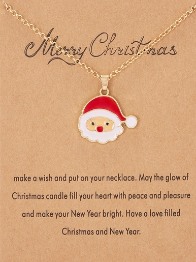 Kids Winter Fashion Accessories | Christmas Cheer Pendant Necklace