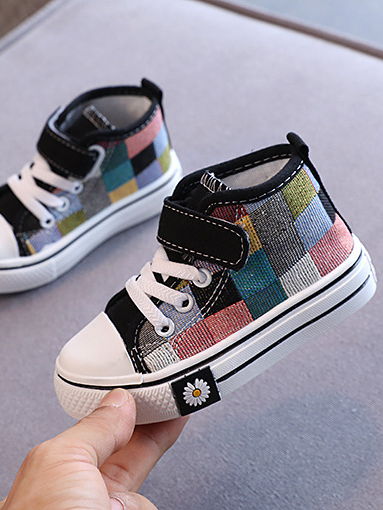 Back To School Shoes | Color Blocks Canvas Sneakers | Mia Belle Girls