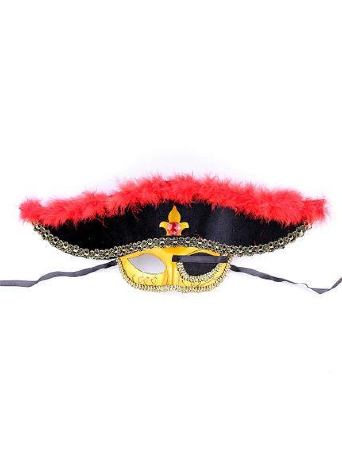 Children Halloween pirate hat accessories Pirates of Caribbean sword pirate flag horn eye patch Toys - One Size - Girls Halloween Costume