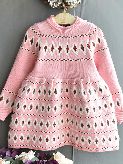 Looking Pretty Knit Sweater Dress - Mia Belle Girls