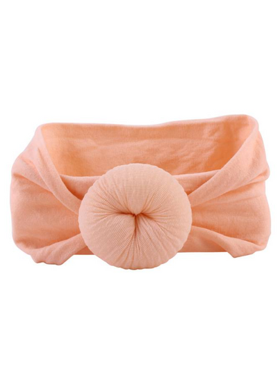 Baby Turban Headband peach