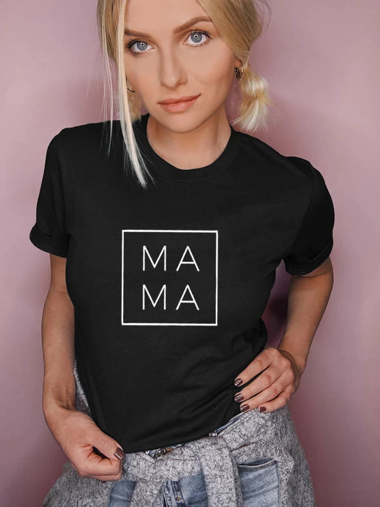 Women's Mama Short Sleeved Top