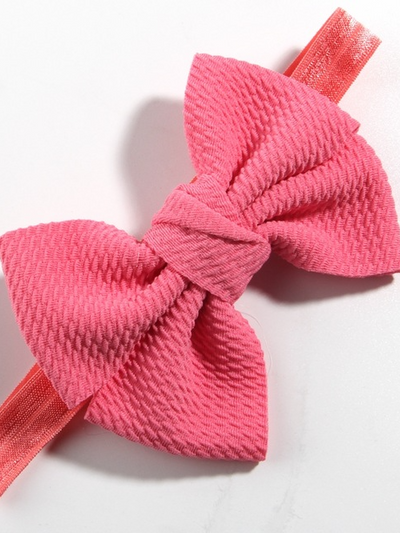 Baby Little Bow Headband coral