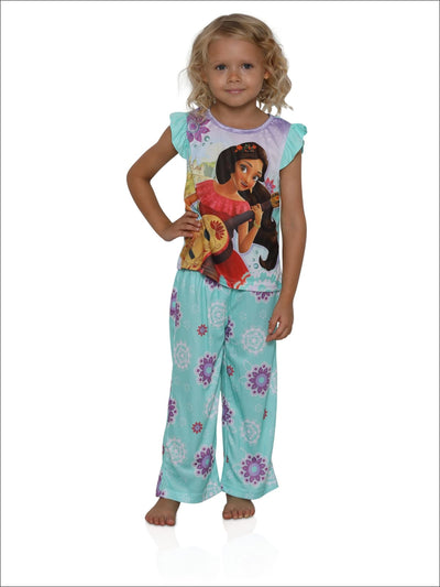 Disney Elena of Avalor Girls 2-Piece Pajamas - mint multi