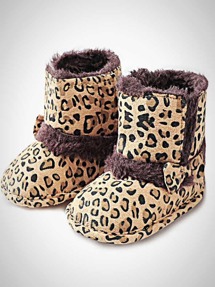 Baby Little Leopard Booties - Mia Belle Girls