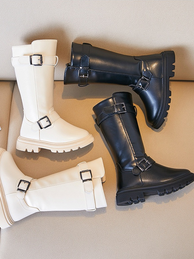 Shoes By Liv & Mia | Buckle Knee High Boots | Boutique Boots For Girls