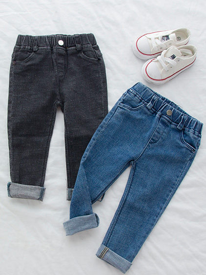 Kids Denim Clothes | Classic Boyfriend Fit Jeans | Mia Belle Girls