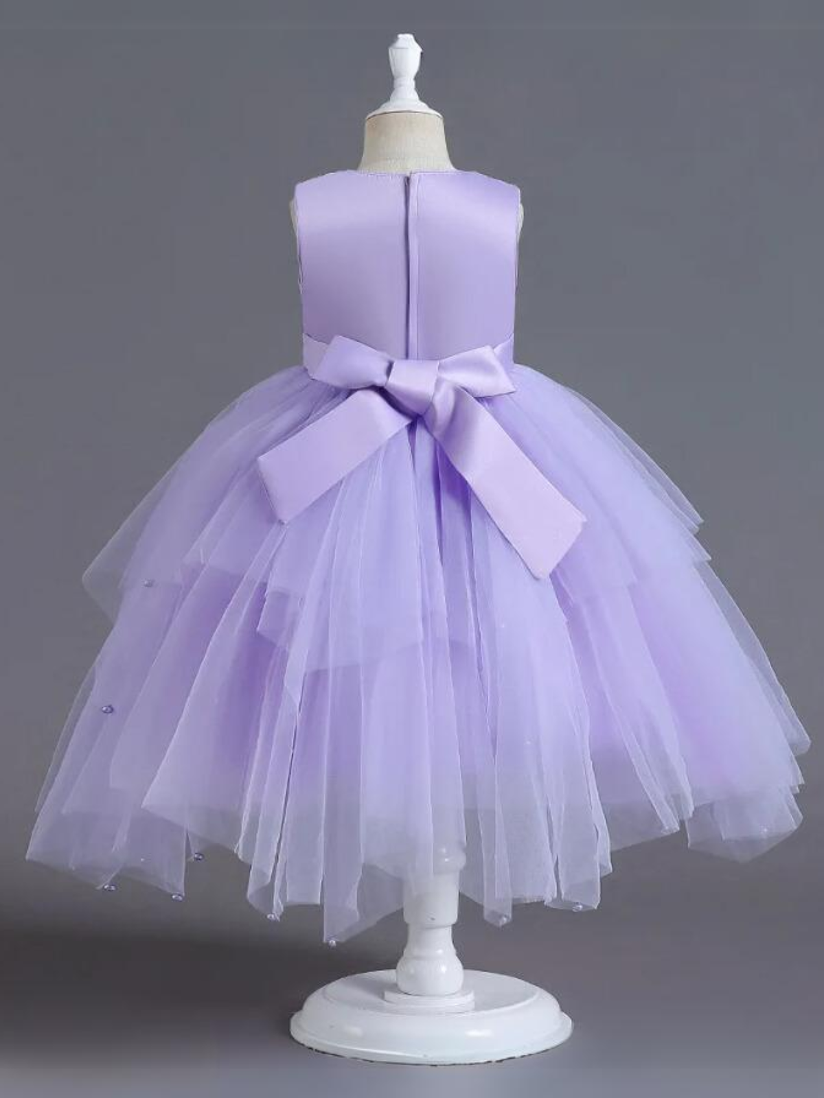 Mia Belle Girls Pastel Purple Tutu Gown | Girls Spring Formal Dresses