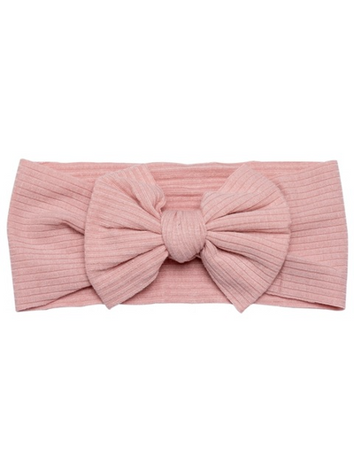 Baby bow headband pink