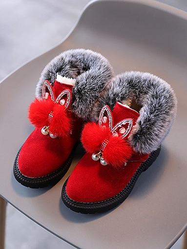 Shoes By Liv & Mia | Cute Faux Fur Butterfly Boots - Mia Belle Girls