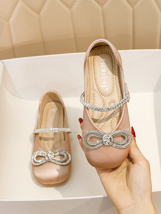 Shoes By Liv & Mia | Diamond Bow Ballet Flats - Mia Belle Girls