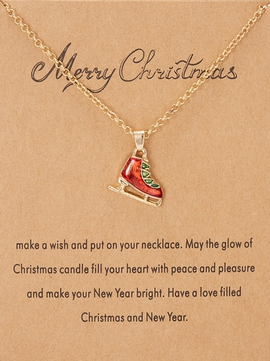 Kids Winter Fashion Accessories | Christmas Cheer Pendant Necklace