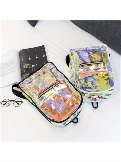 Back To School Accessories | Holographic Backpack | Mia Belle Girls