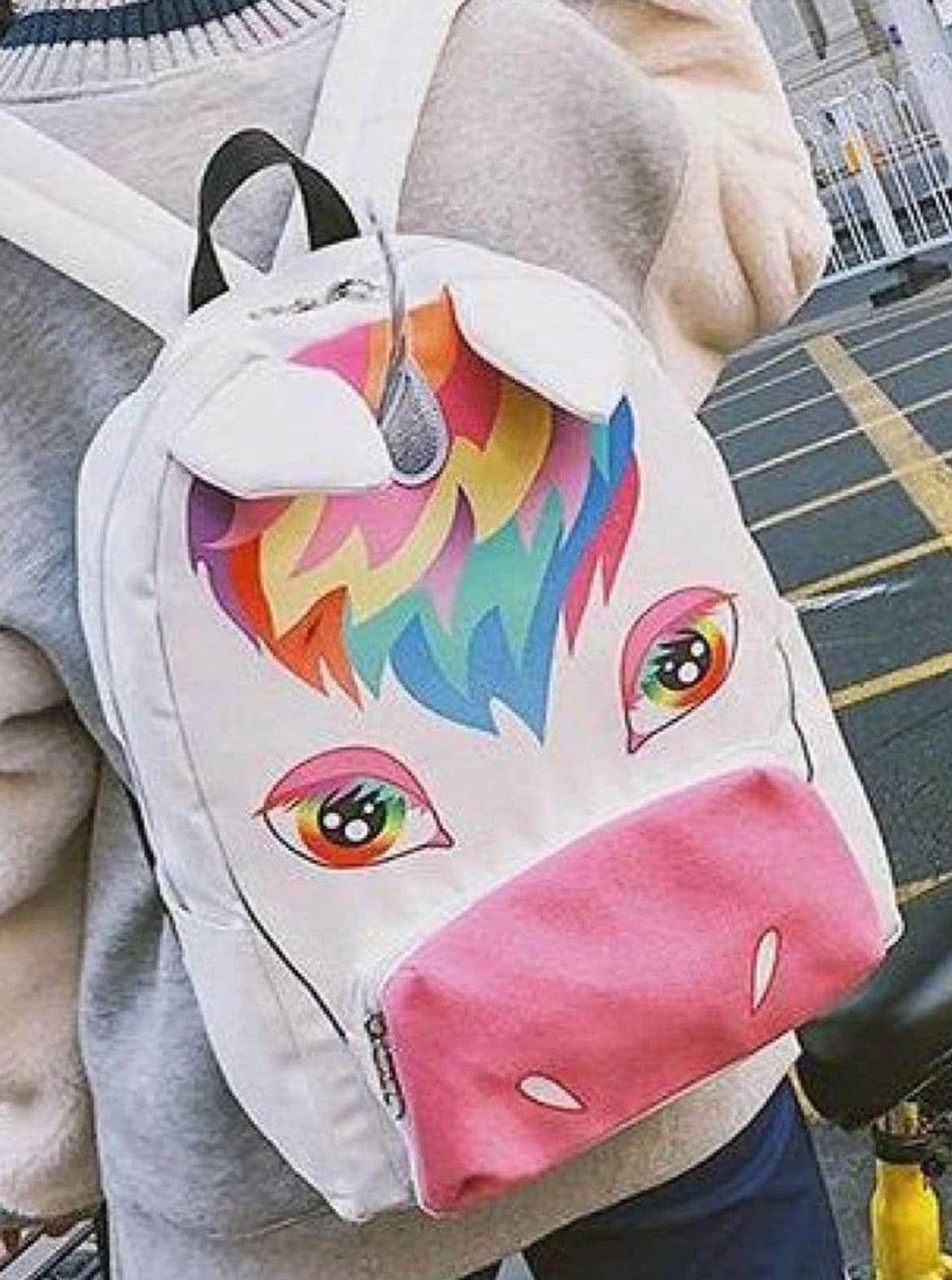 Girls School Accessories | Rainbow Unicorn Backpack | Mia Belle Girls