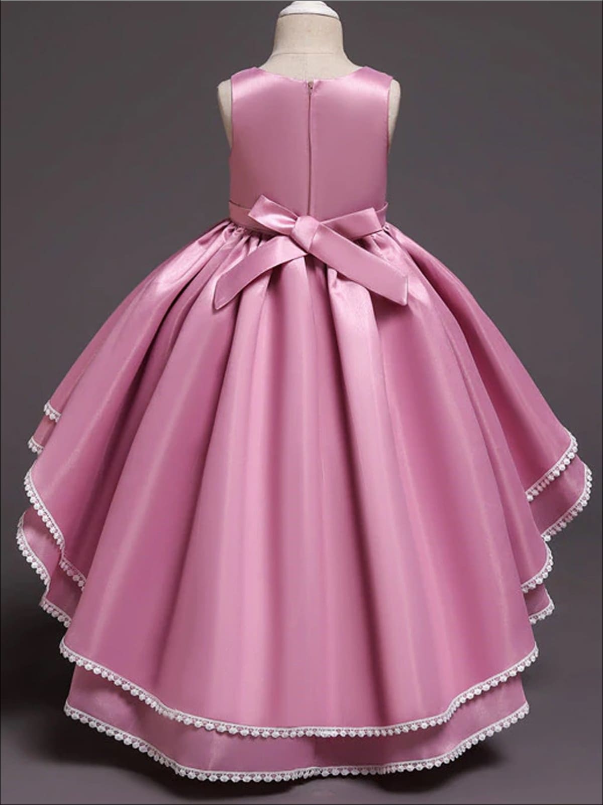 Girls Special Occasion Dress | Toddler Embellished Hi-Lo Formal Dress
