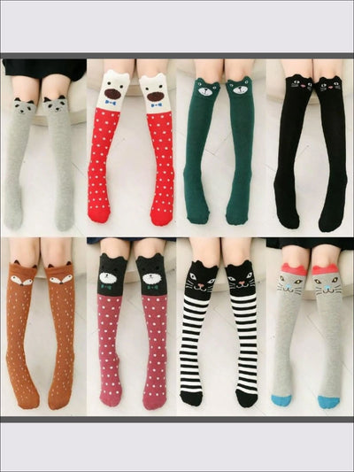 Girls Animal Knee Socks - Girls Accessories
