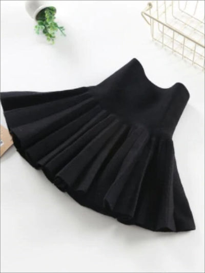 Girls Black Pleated Skirt - Girls Skirt