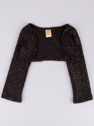 Sweaters & Cardigans | Chic Black Bolero Shrug | Mia Belle Girls