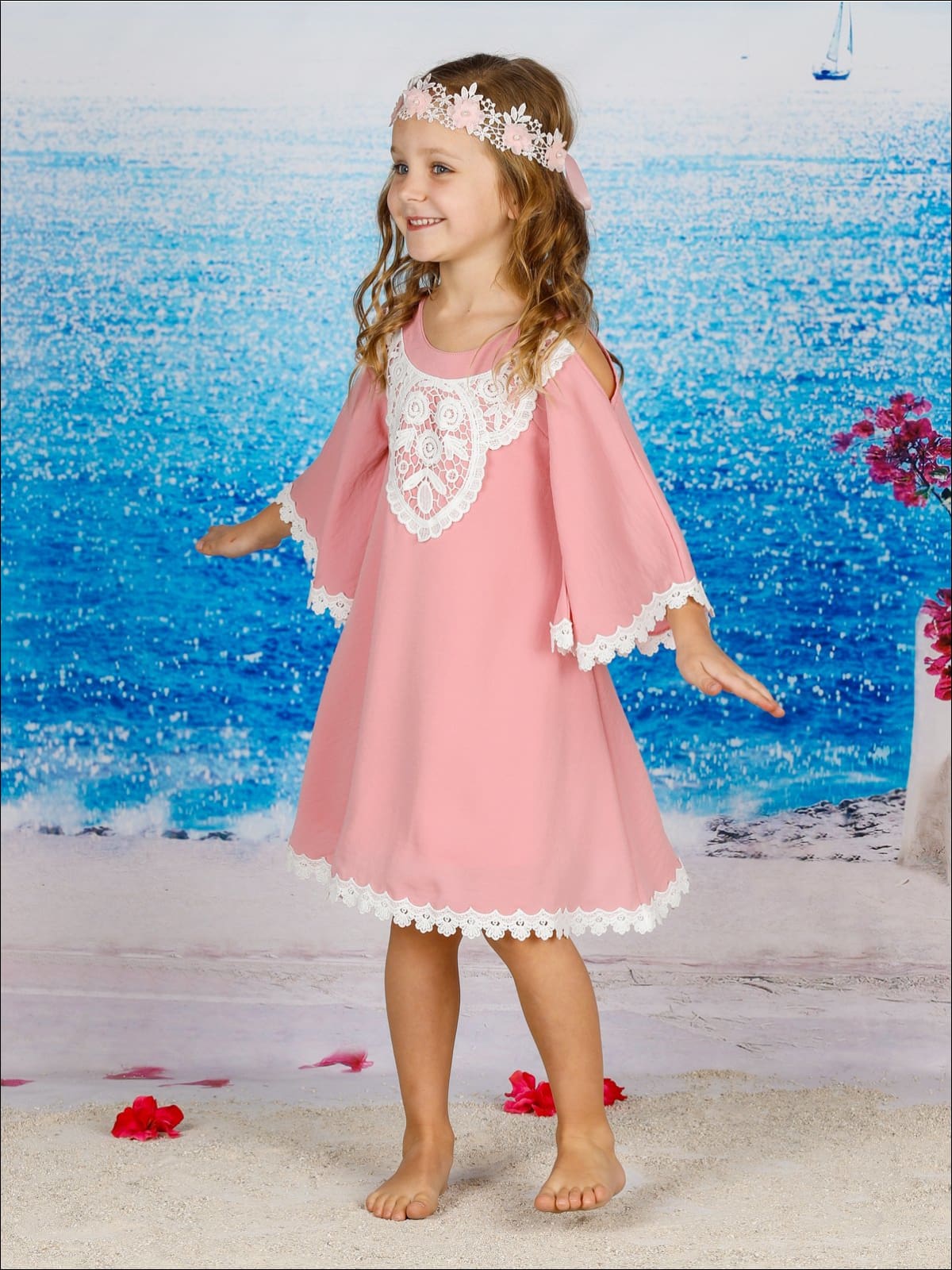 I Know I'm Cute Lace Dress - Spring Casual Dress - Mia Belle Girls
