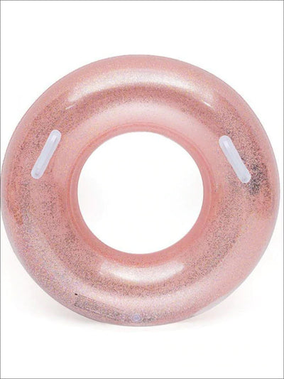 Girls Candy Glitter Floaties - Pink with Handle - Girls Accessories