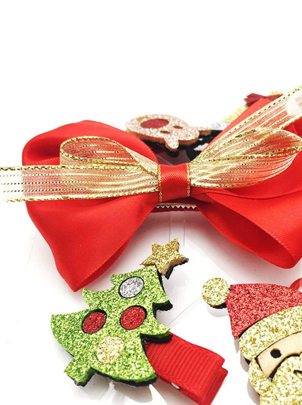 Cute Christmas Accessories | Little Girls Christmas Hair Clip Set