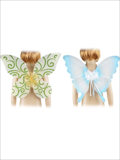 Girls Colorful Glitter Fairy Wings - Girls Halloween Costume