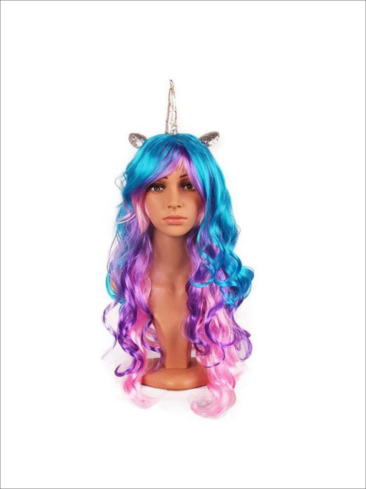 Kids Halloween Wigs | Unicorn Horn Rainbow Wig | Mia Belle Girls