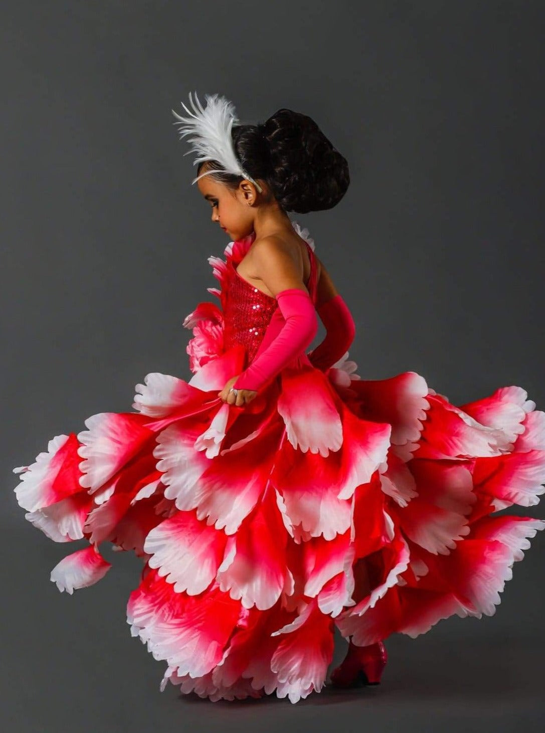 Halloween Costumes | Girls Deluxe Pink Spanish Flamenco Dancer Costume