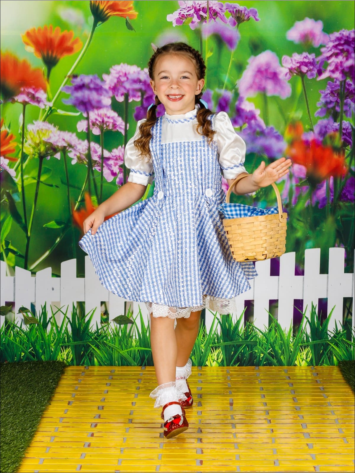 Girls Dorothy from Wizard of Oz Inspired Halloween Costume - Girls Halloween Costume