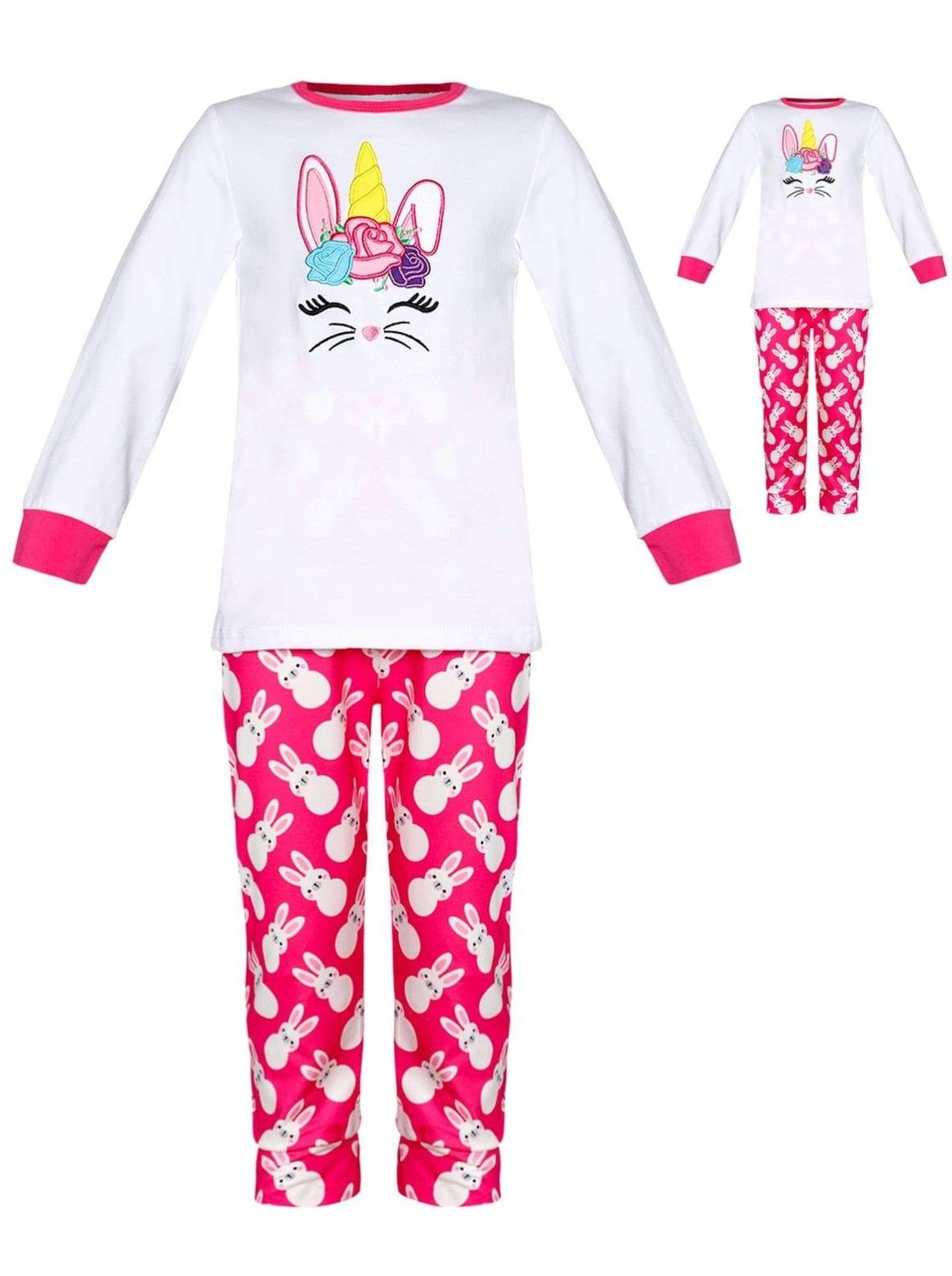 Girls Easter Leggings Set with Matching Doll Outfit - Mia Belle Girls
