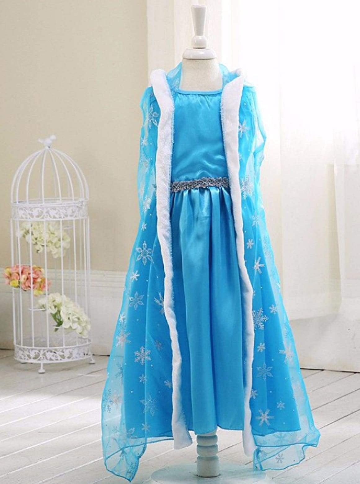 Frozen Snow Queen Princess Elsa Birthday Theme Dress