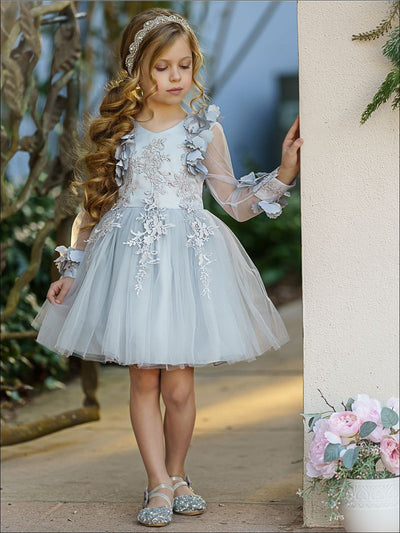 Girls Embellished Lace Tutu Dress | Spring Dresses - Mia Belle Girls