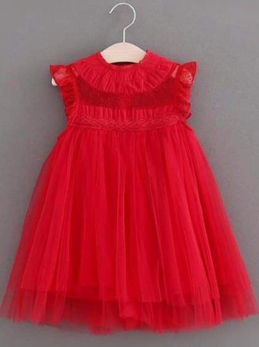 Toddler Spring Dresses | Girls Sleeveless Empire Waist Tulle Dress ...
