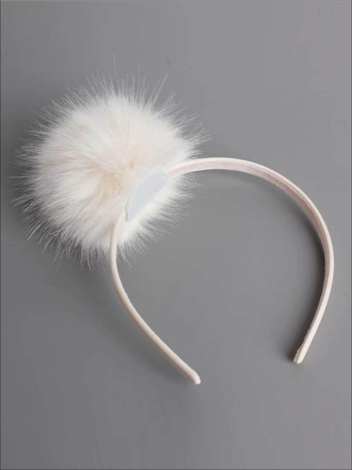 Girls FAUX FUR Headband - White / One - Hair Accessories
